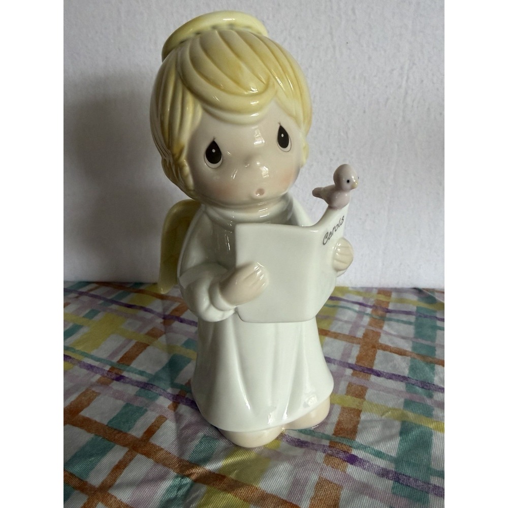 Precious Moments "Hark the Herald Angels Sing" caroling angel figurine 1996